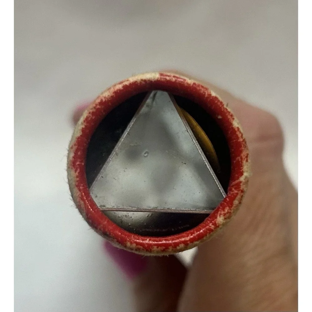 Red Magic Marble Kaleidoscope Cardboard Tube Gemini Precision Products (E)